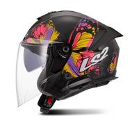 Casco Jet LS2 OF618 Verso II Nero/GialloXS Nero,Giallo