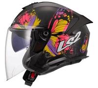 Casco Jet LS2 OF618 Verso II Wingz Nero Giallo L