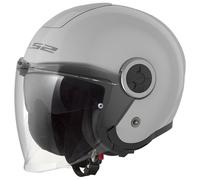 CASCO JET LS2 OF620 CLASSY SOLID PEARL GREY-06 | MotoCharlie