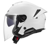 CASCO JET LS2 VERSO II OF618 BIANCO LUCIDO