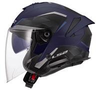 CASCO JET LS2 VERSO II OF618 TAGLIA S AIR NAVY BLUE