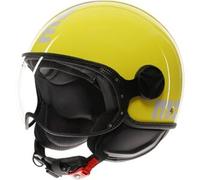 CASCO JET FGTR CLASSIC MOMO E2206 CANDY YELLOW/WHITE | MOMO DESIGN - Taglia Int: M
