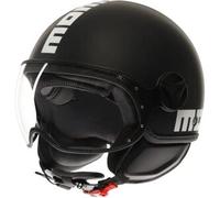 Momo Design Casco Jet FGTR Classic Nero opaco/Bianco XL