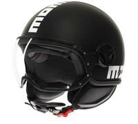Casco Jet Momo Design FGTR Classic Nero Opaco Bianco L