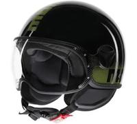 Casco Jet Momodesign FGTR CLASSIC Stripes Black/Yellow Fluo Taglia:XS