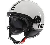 Casco Jet Momo Design Fgtr Evo Mono Lucido Bianco Quarzo Nero M