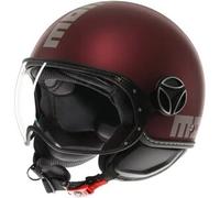 Casco Jet Momo Design Fgtr Evo Mono Opaco Amarena Argento M