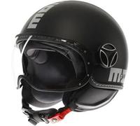 Casco Jet Momodesign FGTR EVO Mono Black/Silver Taglia:XL