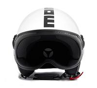CASCO JET MOMO FIGHTER FGTR CLASSIC BIANCO SCRITTA NERO TAGLIA M