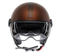 MOMO FGTR Evo Mono Casco Jet, marrone, taglia XS per maschi