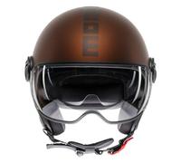 MOMO FGTR Evo Mono Casco Jet, marrone, taglia XS per maschi