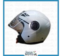 Casco Jet MOTO SCOOTER BHR Easy 702 OMOLOGATO Bianco S M L XL