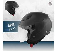 Casco JET MOTO/SCOOTER KAPPA KV61 MATT BLACK ECE 22.06 TG.S