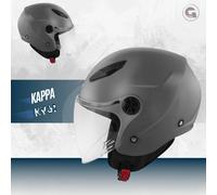 Casco JET MOTO/SCOOTER KAPPA KV61 MATT TITANIO ECE 22.06 TG.S