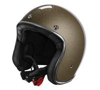 CASCO JET MOTO STORMER QUARTZ GLITTER GOLD CAFE RACER CUSTOM VINTAGE RETRO