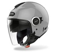 Casco jet moto visiera lunga e visierino da sole Airoh Helios Concrete Grey