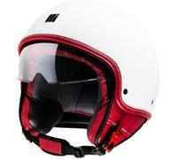 Casco Jet Motocubo BEETLE White