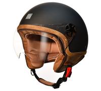 Casco Jet Motocubo ANT Matt Black