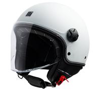 Casco Jet Motocubo BEETLE EVO Pearl White