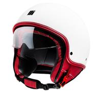 Casco Jet Motocubo BEETLE White