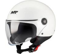Casco da moto jet MT Street S Pure A0 bianco L