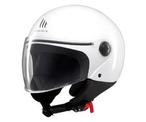Casco Jet Mt Helmets Of501 B Street S Solid A0 Lucido Bianco M