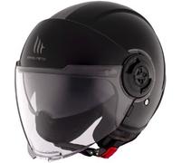Casco Jet Mt Helmets Of502Sv B Viale Sv S A1 Solid Lucido Nero XS