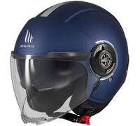 Casco Jet Mt Helmets Of502Sv B Viale Sv S Solid Opaco Blu Opaco M