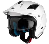 Casco moto trial aperto MT District SV Solid bianco XL