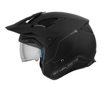 Casco Jet Mt Helmets Tr902Svb District Sv S Solid Opaco Nero XS
