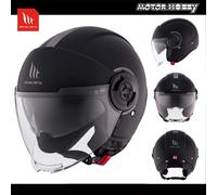 CASCO JET MT VIALE SV S NERO OPACO ECE 22.06