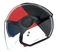 Casco Jet Nolan N20-2 VISOR BLOCCO 353 Nero / Rosso / Antracite / Bianco Taglia:L