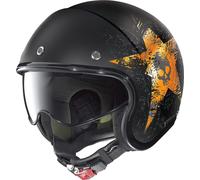 Casco jet Nolan N21 STAR SKULL Nero opaco Oro XS