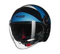 Nolan N21 Visor Tangente 353, casco aperto L male Nero/Blu/Argento