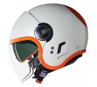 Casco Jet Nolan N21 VISOR OCIO 347 Perla / Arancione Taglia:XS