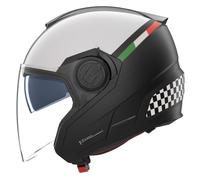 Casco Jet Nolan N40-5 BELLAVISTA 341 Nero / Bianco / Scacchi Taglia:M