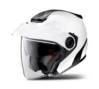 Casco Jet Nolan N40-5 Classic N-COM Metallo/BiancoXS Metallo,Bianco