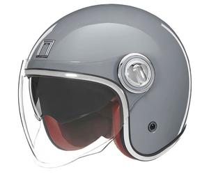 Casco jet NOX PREMIUM Heritage grigio XS