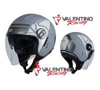 CASCO JET ORIGINE ALPHA V5 COOL GREY GRIGIO LUCIDO TG M 57/58 cm