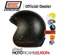Casco Jet Origine Primo Grafica Scelta vintage retro custom Visiera bolla a scel