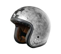 Casco jet Origine Primo Scacco Argento opaco S