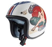 Premier Helmets Classic Pin Up Open Face Helmet Bianco XL