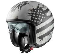 casco jet premier vintage nt old style - grigio / nero L