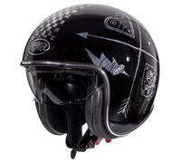Casco Jet Premier VINTAGE NX SILVER CHROMED