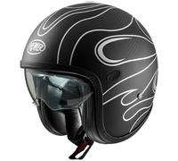 Casco Jet Premier VINTAGE PLATINUM ED. CARBON FR SILVER CHROMED BM Taglia:M