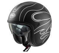 Casco Jet Premier VINTAGE PLATINUM ED. CARBON FR SILVER CHROMED BM Taglia:L