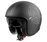 Casco jet Premier VINTAGE STAR CARBON BM 22.06 in carbonio Nero S