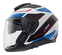 Schuberth J2 Sigma Casco Jet, bianco-rosso-blu, taglia M per maschi