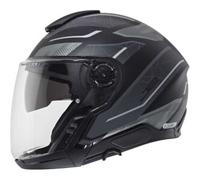 Schuberth J2 Sigma Casco Jet, nero-grigio, taglia M per maschi