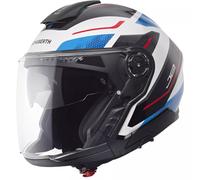 CASCO JET SCHUBERTH J2 SIGMA BLU BIANCO LUCIDO SCOOTER ECE2206